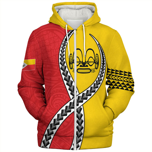 Marquesas Islands Sherpa Hoodie Tribal Polynesian In My Heart