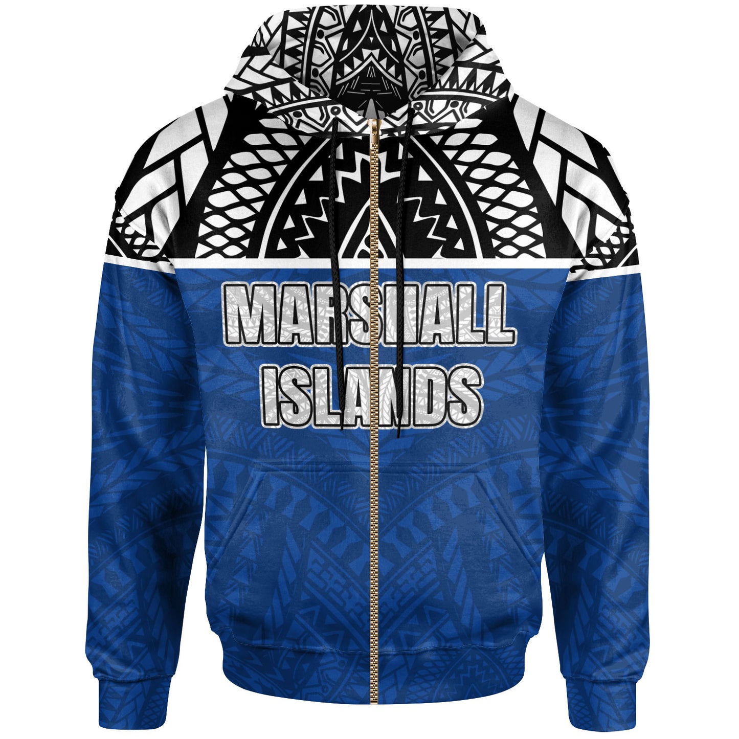 Marshall Islands All Over Hoodie - Micronesian Style