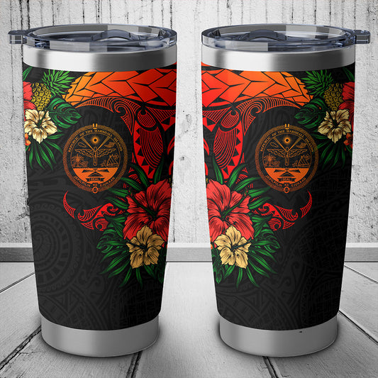Marshall Islands Tumbler Polynesian Tropical Coat Of Arms