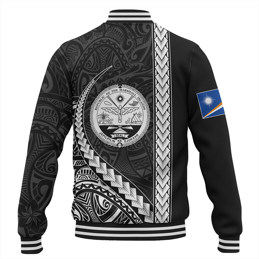 Marshall Islands Baseball Jacket Tribal Micronesian Coat Of Arms