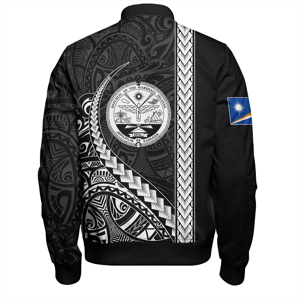 Marshall Islands Bomber Jacket Tribal Micronesian Coat Of Arms