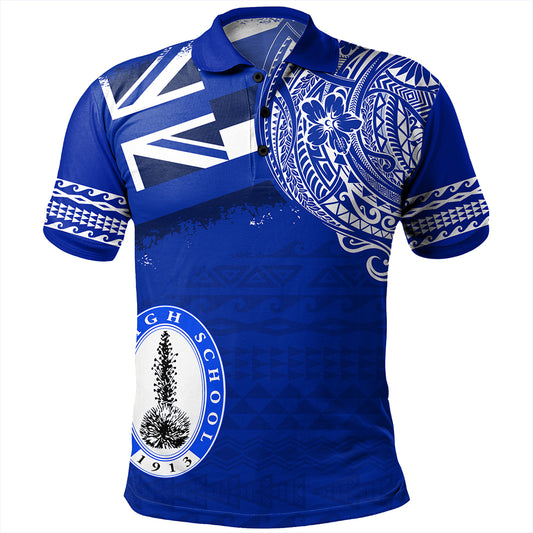 Hawaii Polo Shirt Maui High School With Crest Style