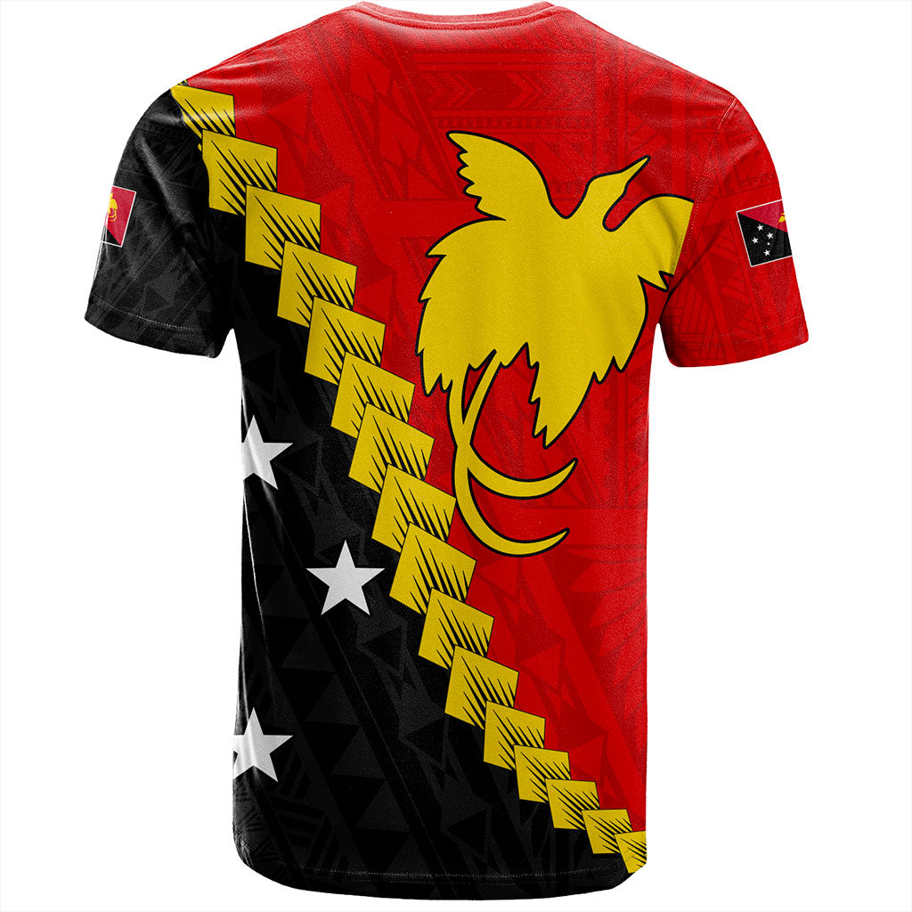 Papua New Guinea T-Shirt Melanesia With Flag Tribal Tattoo
