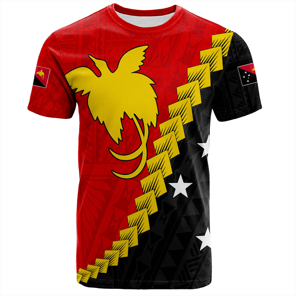 Papua New Guinea T-Shirt Melanesia With Flag Tribal Tattoo