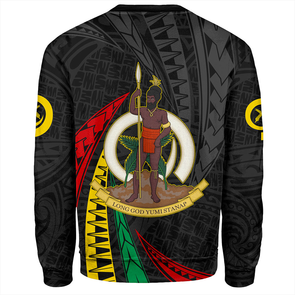Vanuatu Sweatshirt Melanesian Tribal Wave