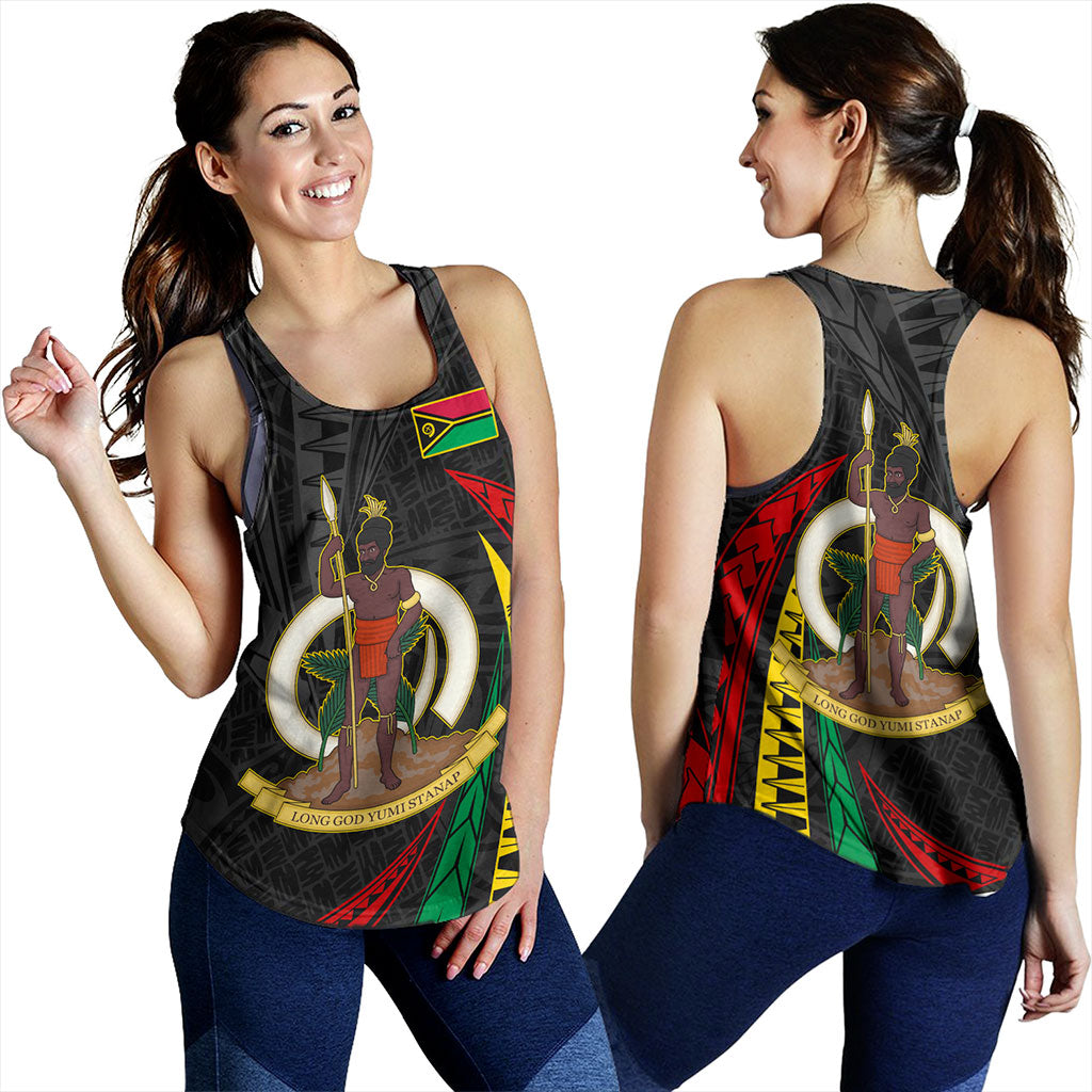 Vanuatu Women Tank Melanesian Tribal Wave
