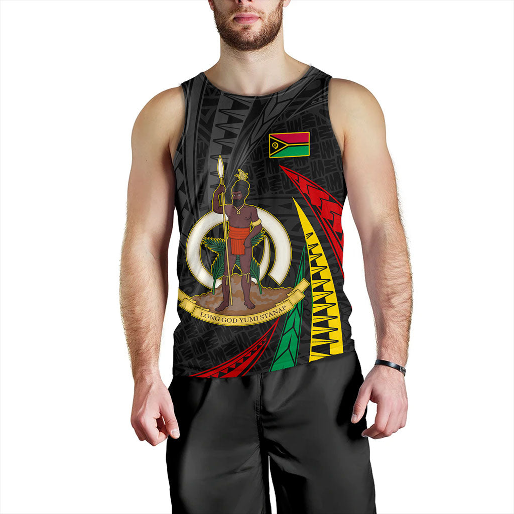 Vanuatu Tank Top Melanesian Tribal Wave