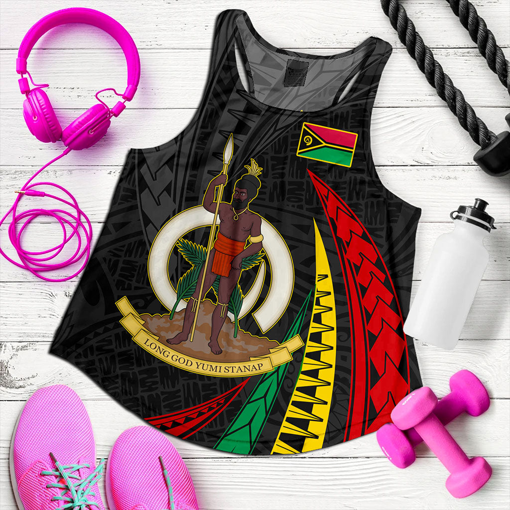 Vanuatu Women Tank Melanesian Tribal Wave