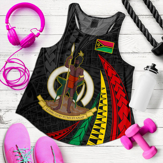 Vanuatu Women Tank Melanesian Tribal Wave