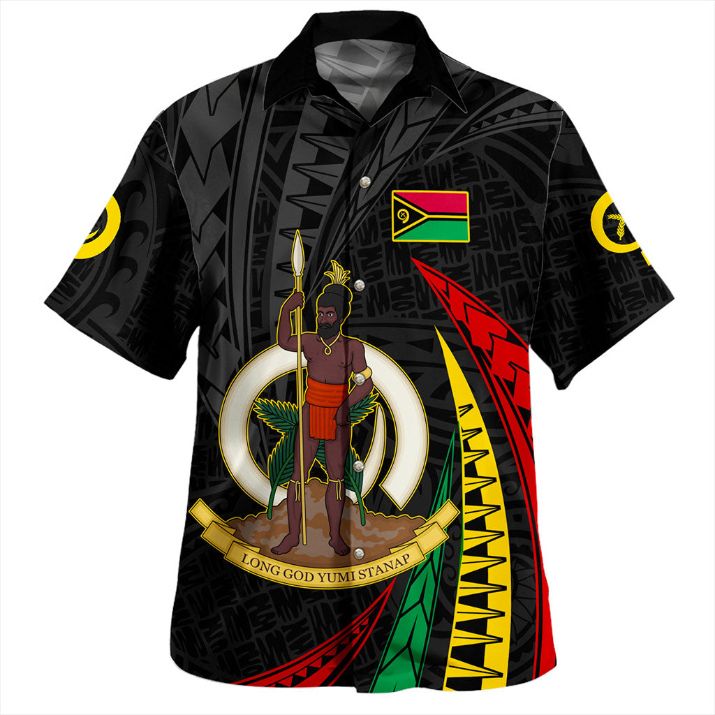 Vanuatu Hawaiian Shirt Melanesian Style Plumeria Flower
