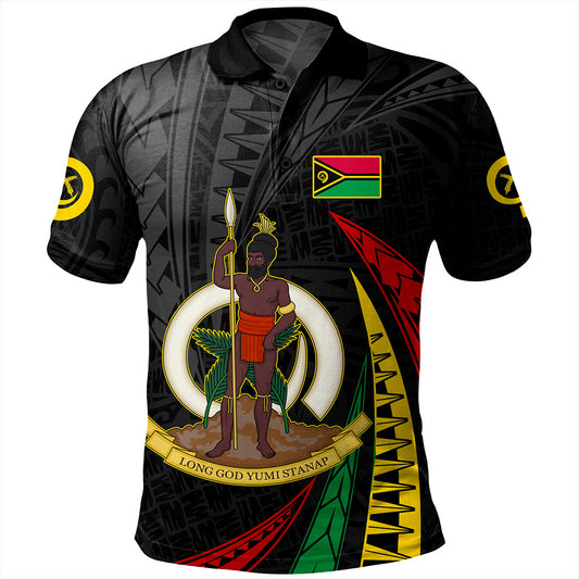 Vanuatu Polo Shirt Melanesian Tribal Wave