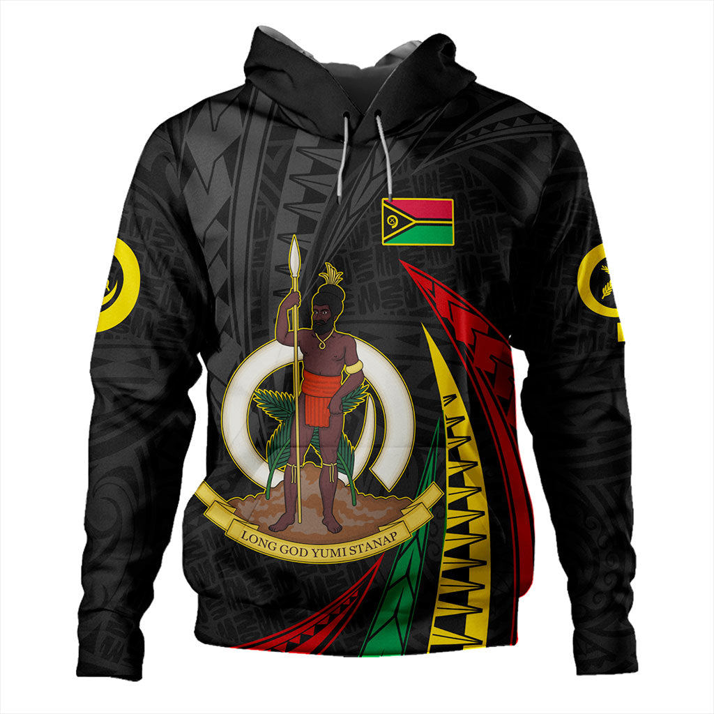 Vanuatu Hoodie Melanesian Tribal Wave