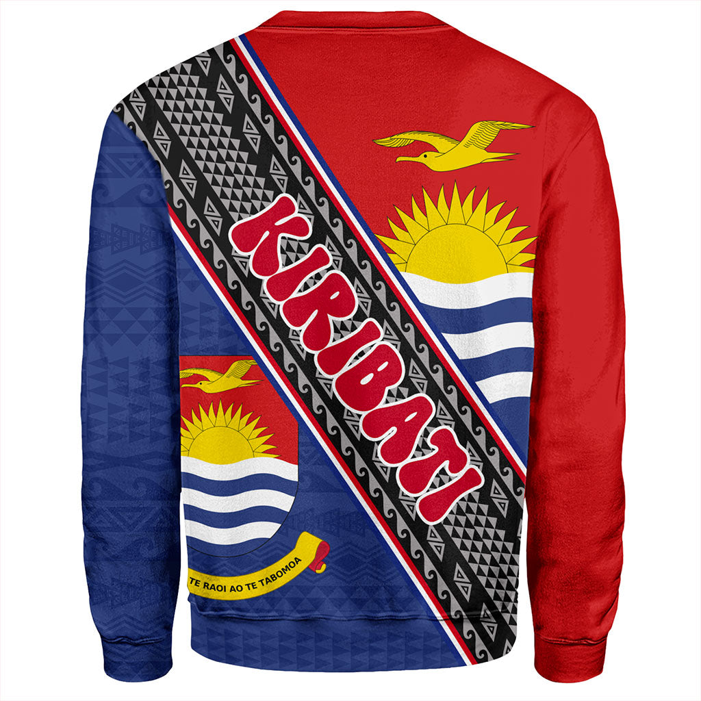 Kiribati Sweatshirt Micronesia Flag And Coat Of Arms