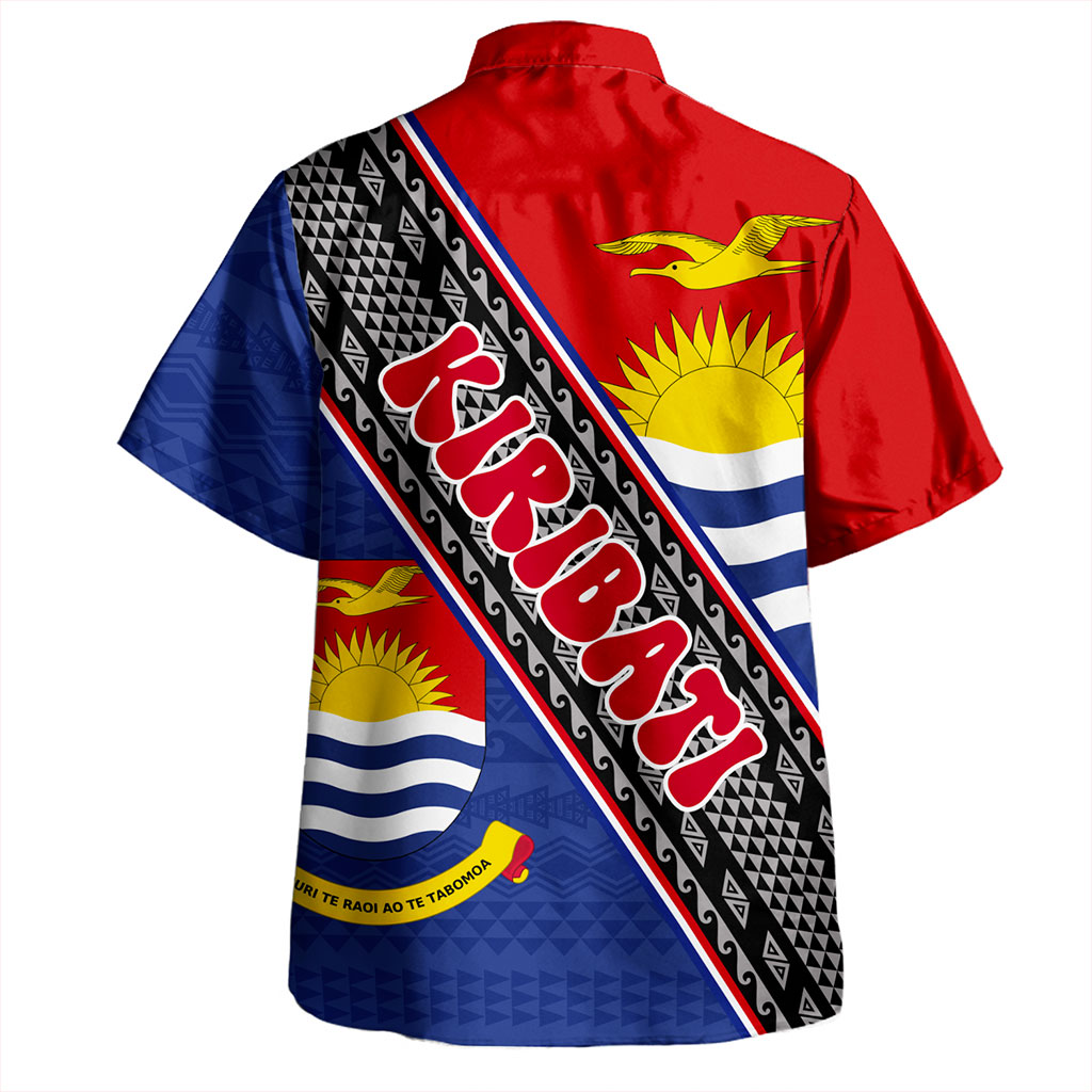 Kiribati Hawaiian Shirt Micronesia Flag And Coat Of Arms