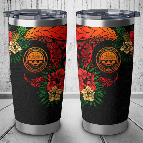 Federated States Of Micronesia Tumbler Polynesian Tropical Coat Of Arms