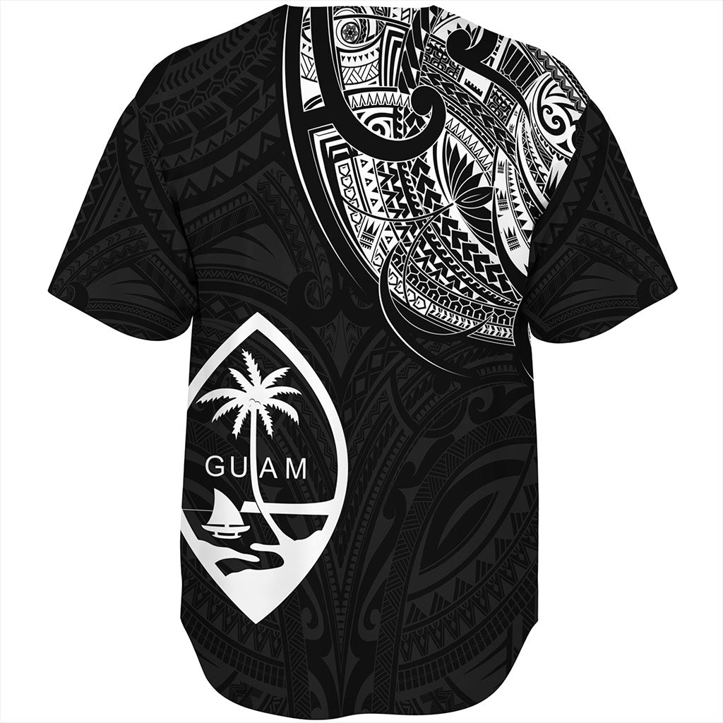 Guam Baseball Shirt Micronesia Tribal Coat Of Arms