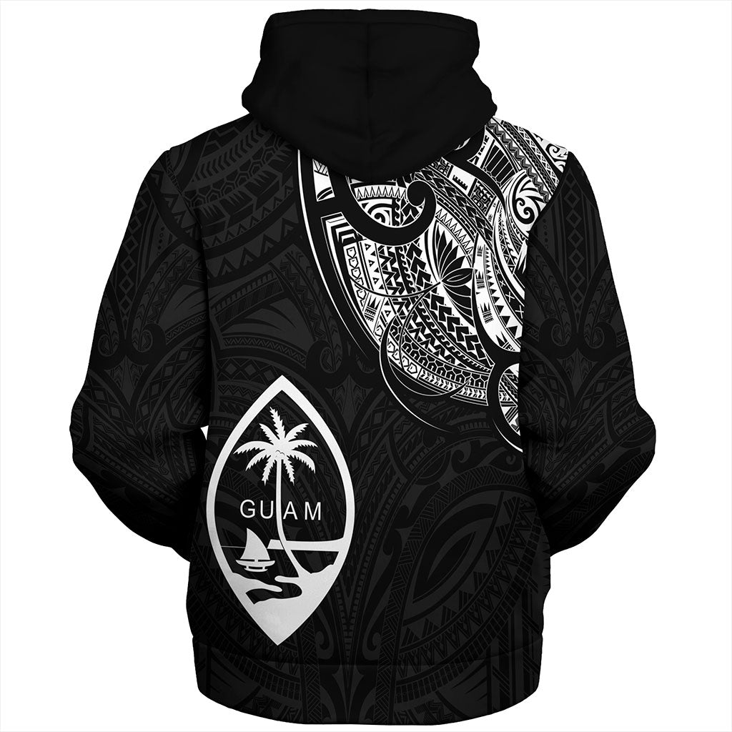 Guam Sherpa Hoodie Micronesia Tribal Coat Of Arms