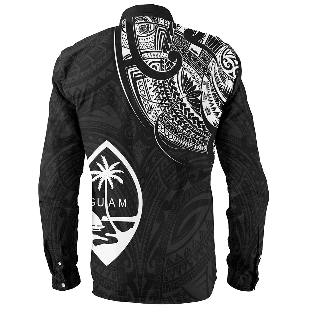 Guam Long Sleeve Shirt Micronesia Tribal Coat Of Arms
