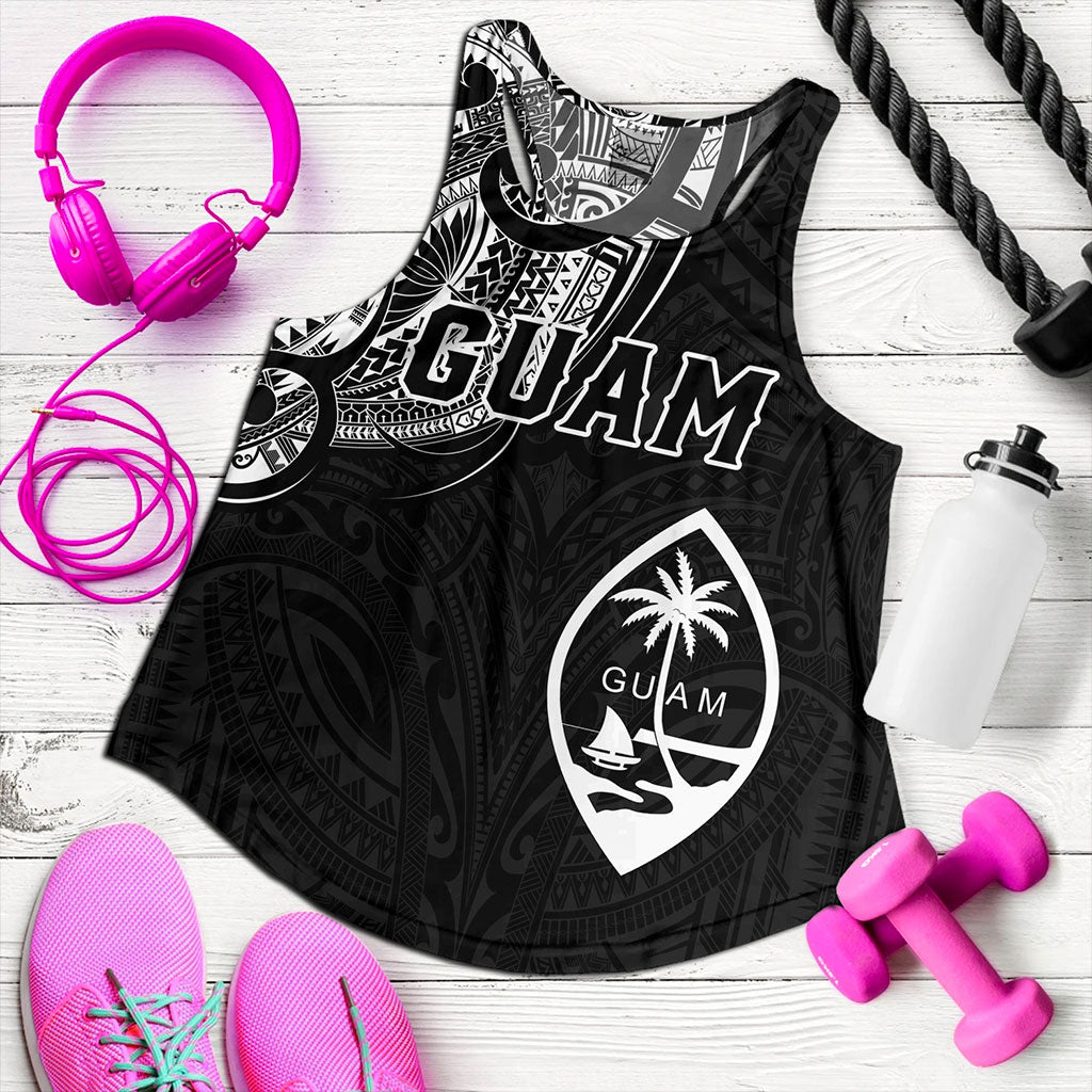 Guam Women Tank Micronesia Tribal Coat Of Arms