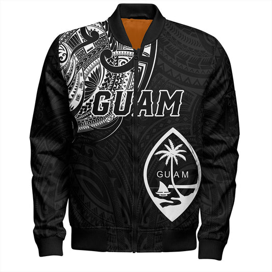 Guam Bomber Jacket Micronesia Tribal Coat Of Arms