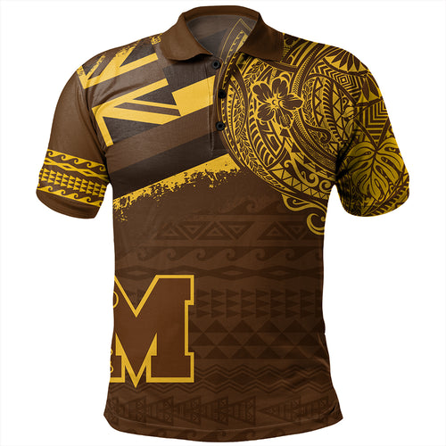 Hawaii Polo Shirt Mililani High School With Crest Style