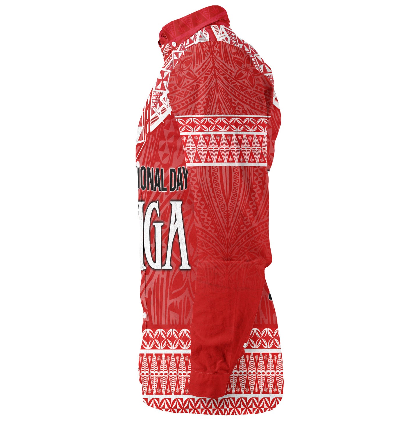 Tonga Custom Personalised Long Sleeve Shirt Happy National Day