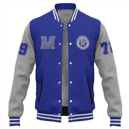 Hawaii Baseball Jacket Moanalua High School Polynesian Letters Style