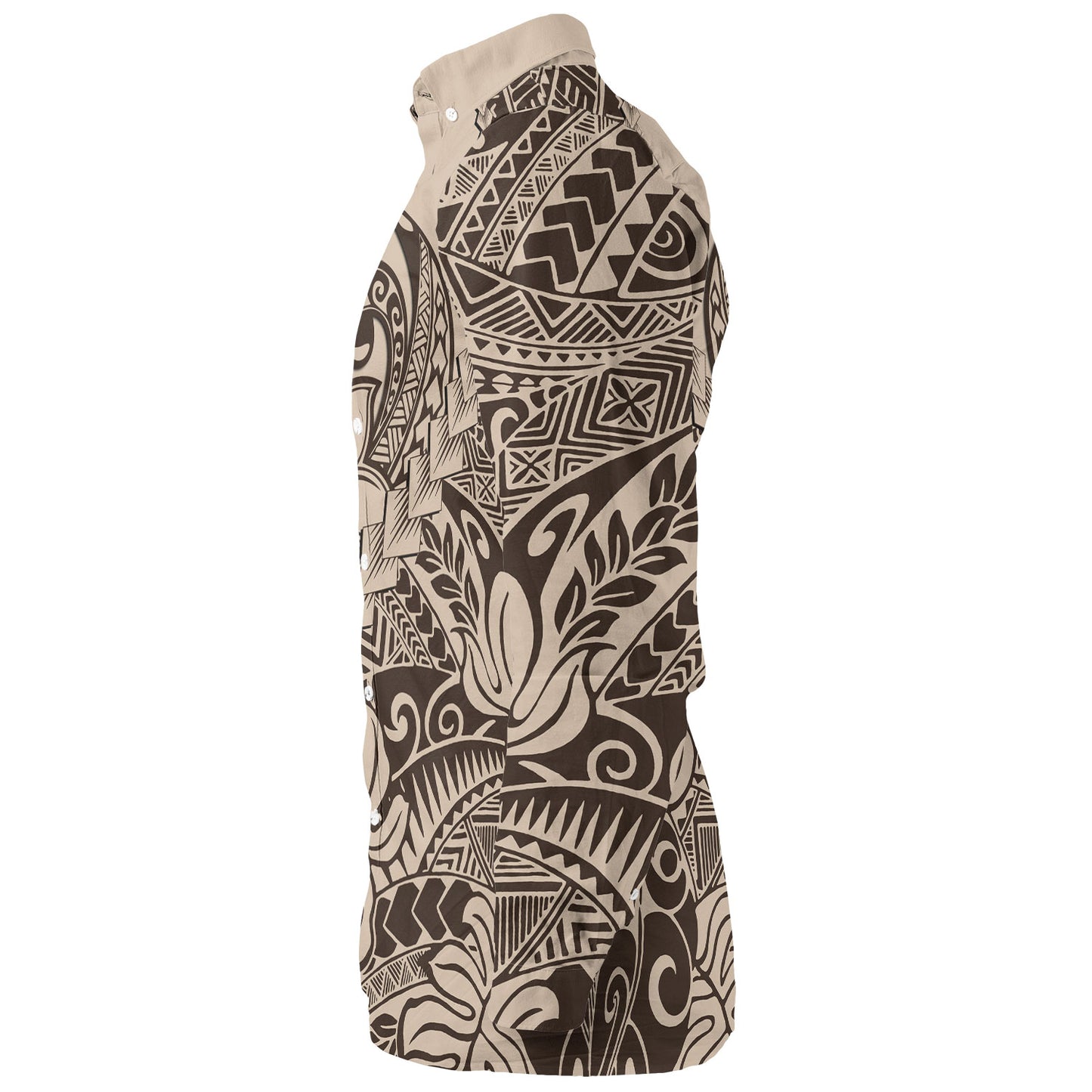 Hawaii Long Sleeve Shirt Tribal Plumeria Beautiful