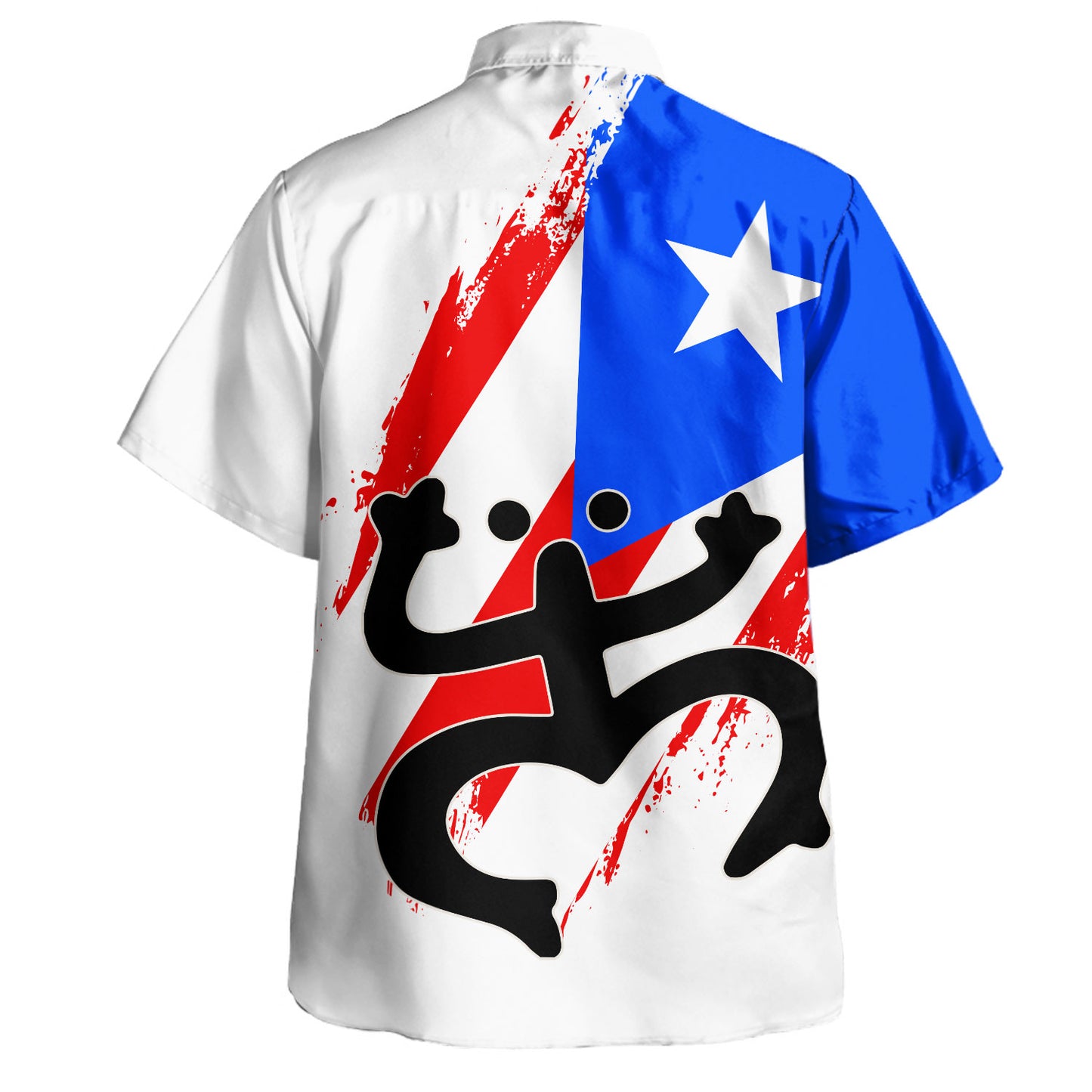 Puerto Rico Hawaiian Shirt Taino Coqui Flag Spirit