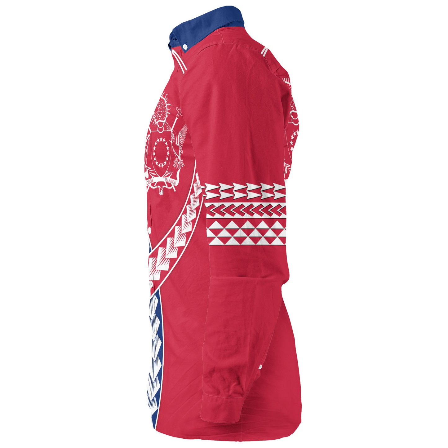 Cook Islands Long Sleeve Shirt Tribal Polynesian In My Heart