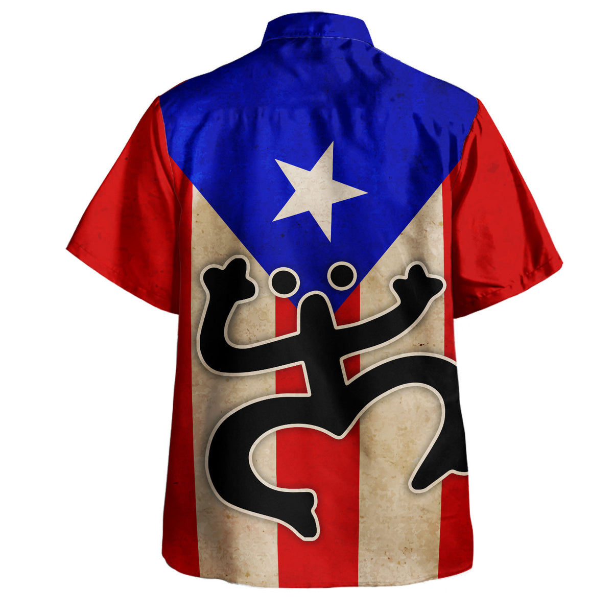 Puerto Rico Hawaiian Shirt Taino Coqui Flag Heritage