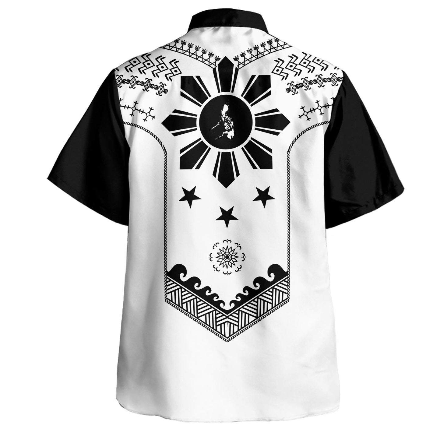 Philippines Filipinos Hawaiian Shirt Sun Tattoo Motifs Designs