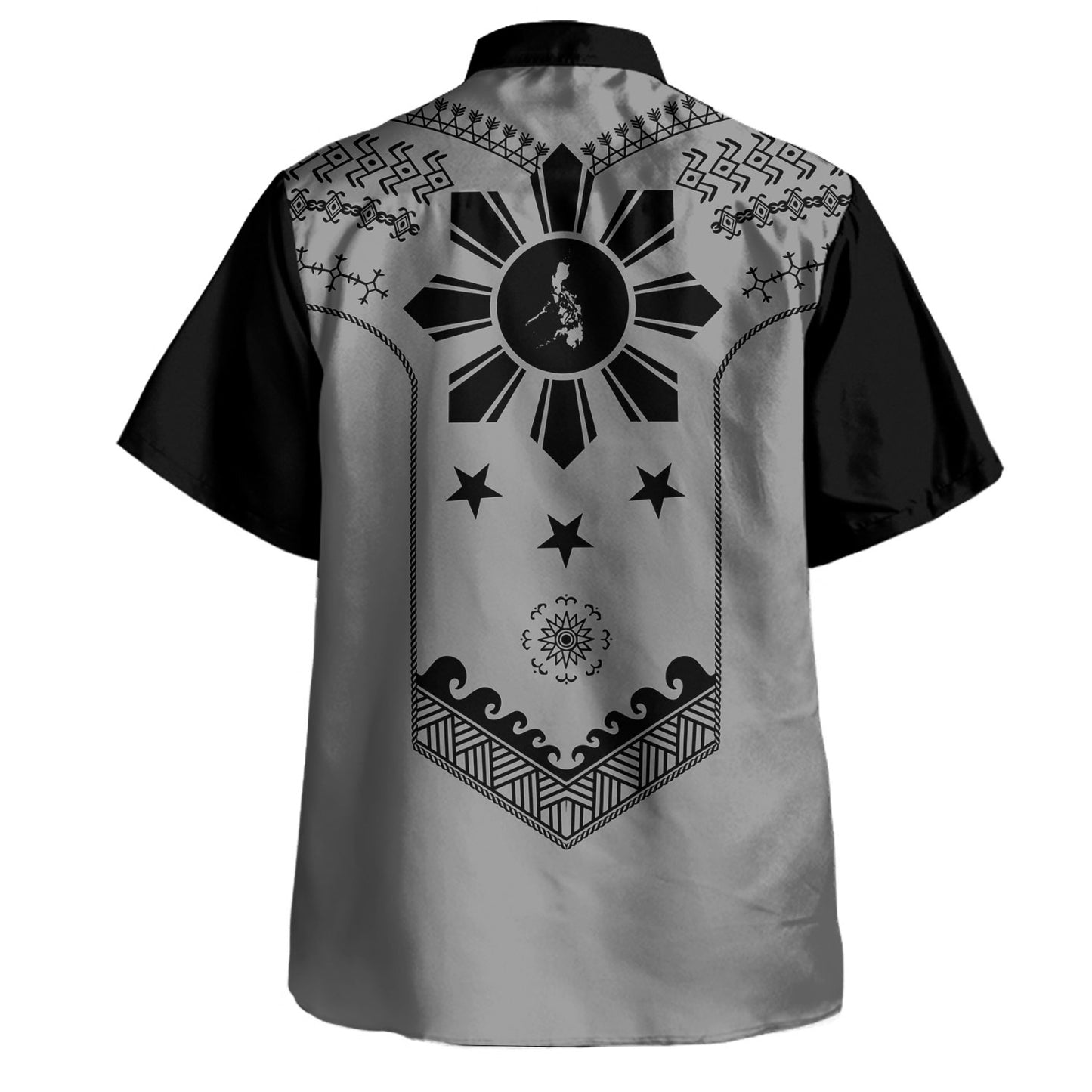 Philippines Filipinos Hawaiian Shirt Sun Tattoo Motifs Designs