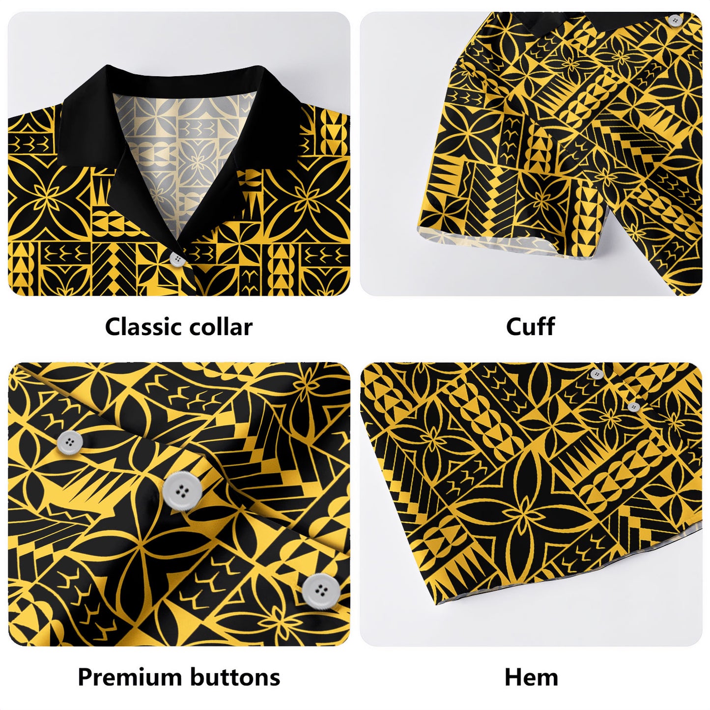 Samoa Hawaiian Shirt Siapo Design Tribal Pattern