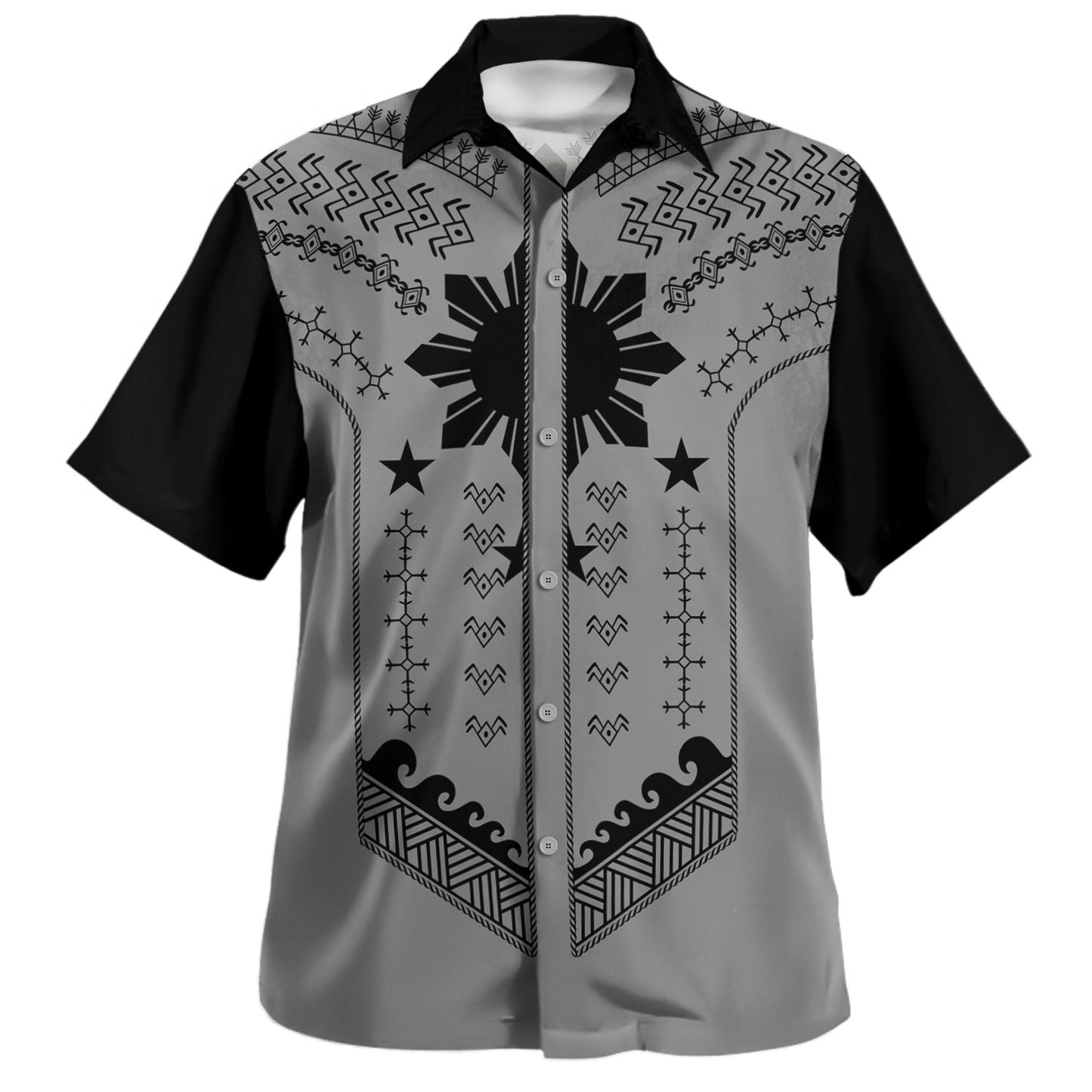 Philippines Filipinos Hawaiian Shirt Sun Tattoo Motifs Designs