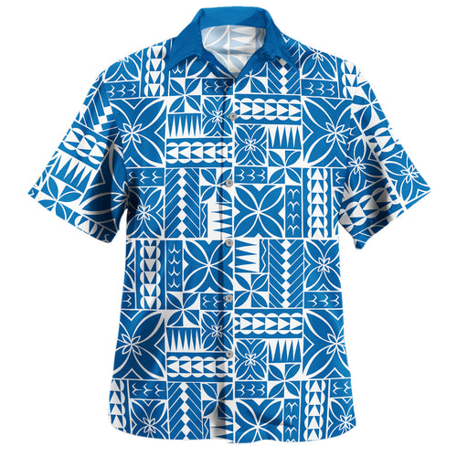 Samoa Hawaiian Shirt Siapo Design Tribal Pattern Ver.2
