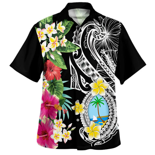 Guam Hawaiian Shirt Tropical Dawring Chamorro