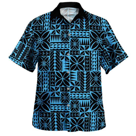 Samoa Hawaiian Shirt Siapo Design Tribal Pattern