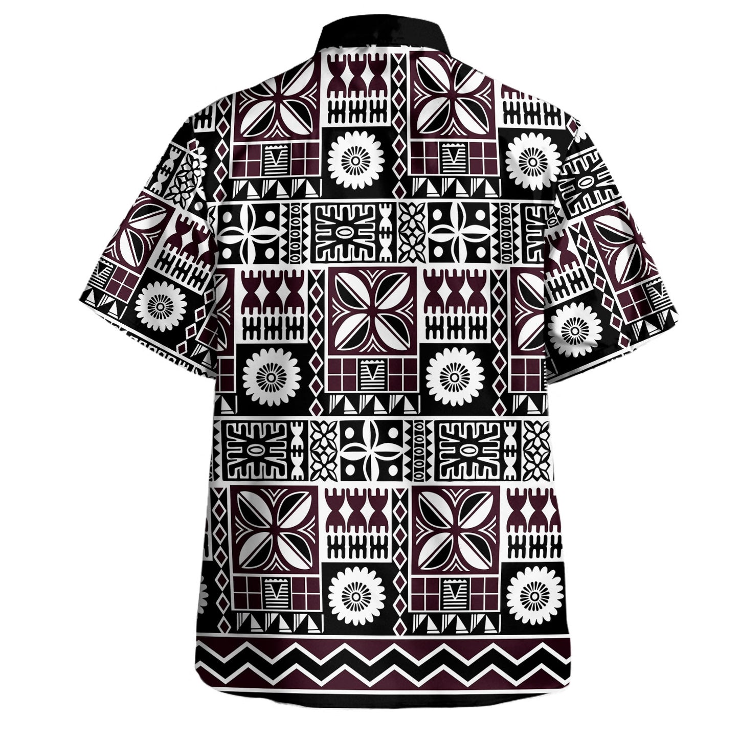 Fiji Hawaiian Shirt Rugby Tribal Half Style