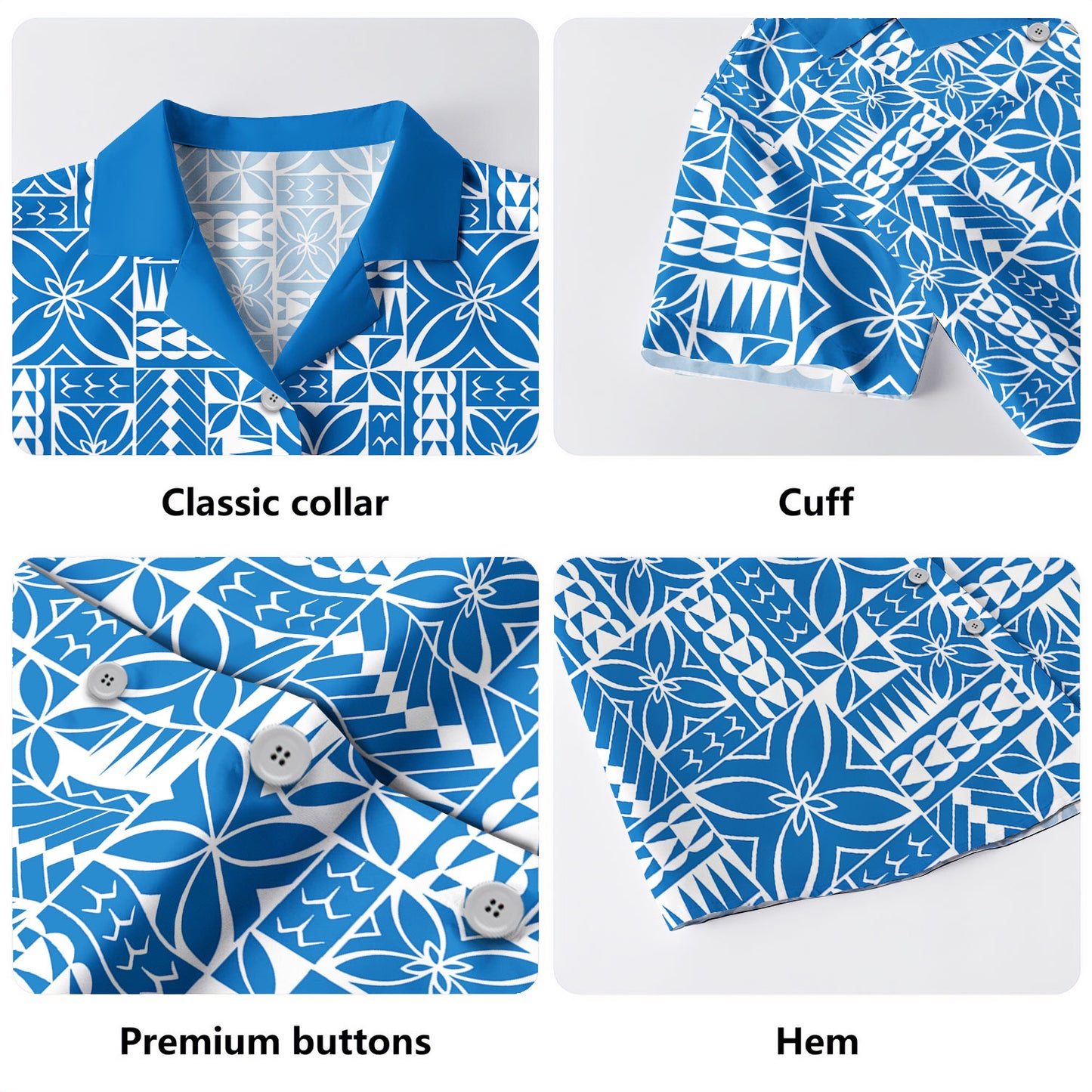 Samoa Combo Puletasi And Shirt Siapo Design Tribal Pattern Ver.1