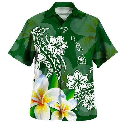 Hawaii Hawaiian Shirt Polynesian Turtle Tattoo Plumeria Original Style