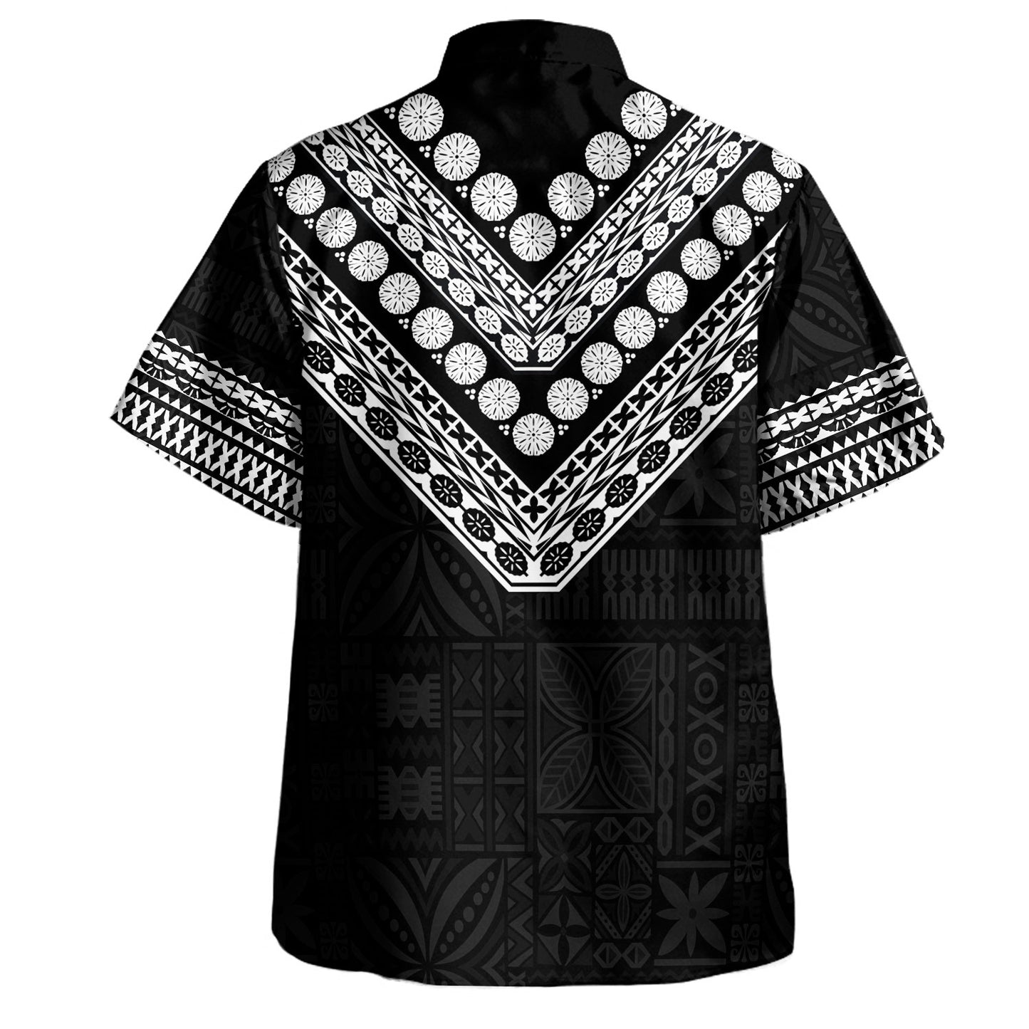 Fiji Hawaiian Shirt Rugby Pattern Tattoo Coconut