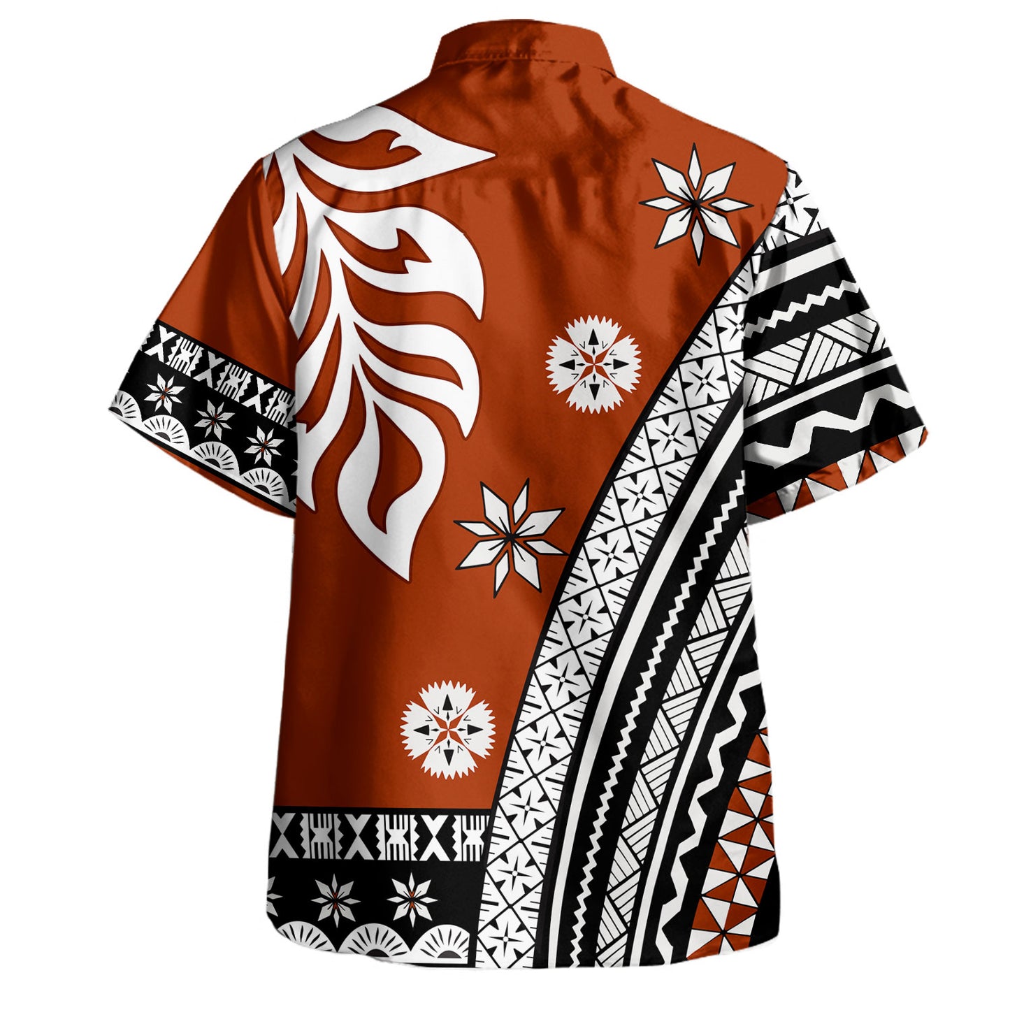 Fiji Hawaiian Shirt Style Bula Circle Coat Of Arms