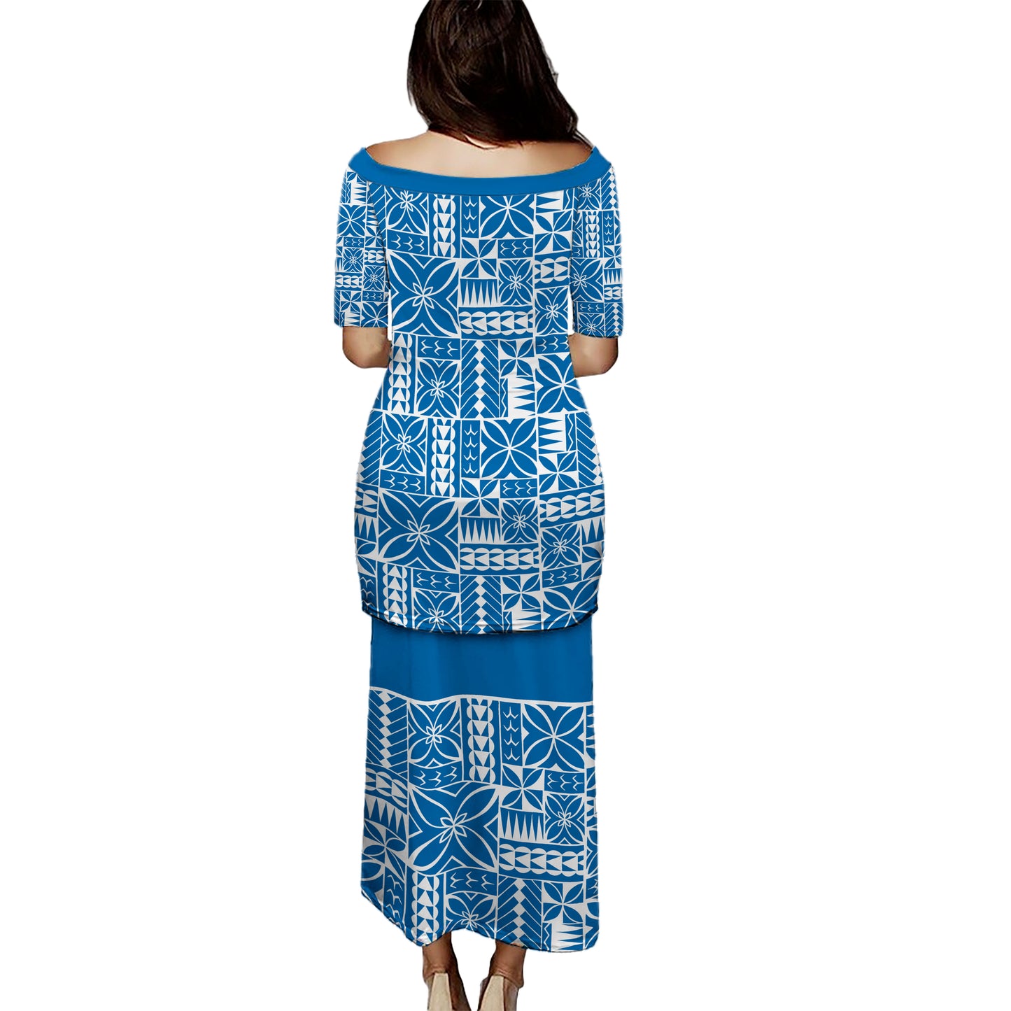 Samoa Puletasi Siapo Design Tribal Pattern Ver.1
