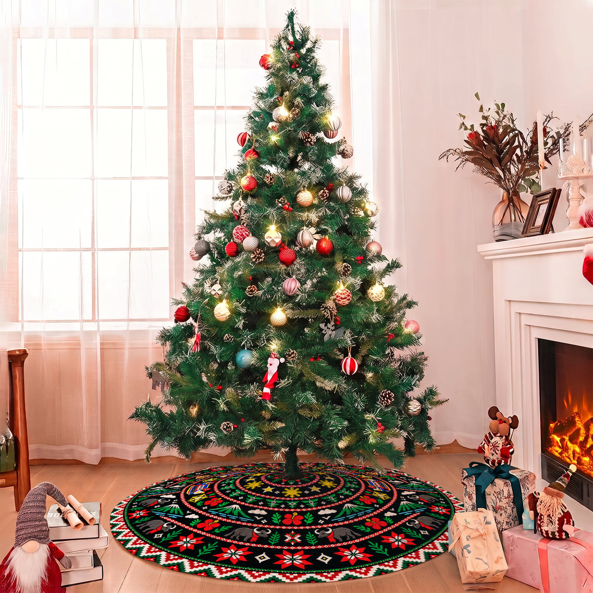 Philippines Filipinos Quilt Christmas Tree Skirt Pattern Xmas Tree Decor
