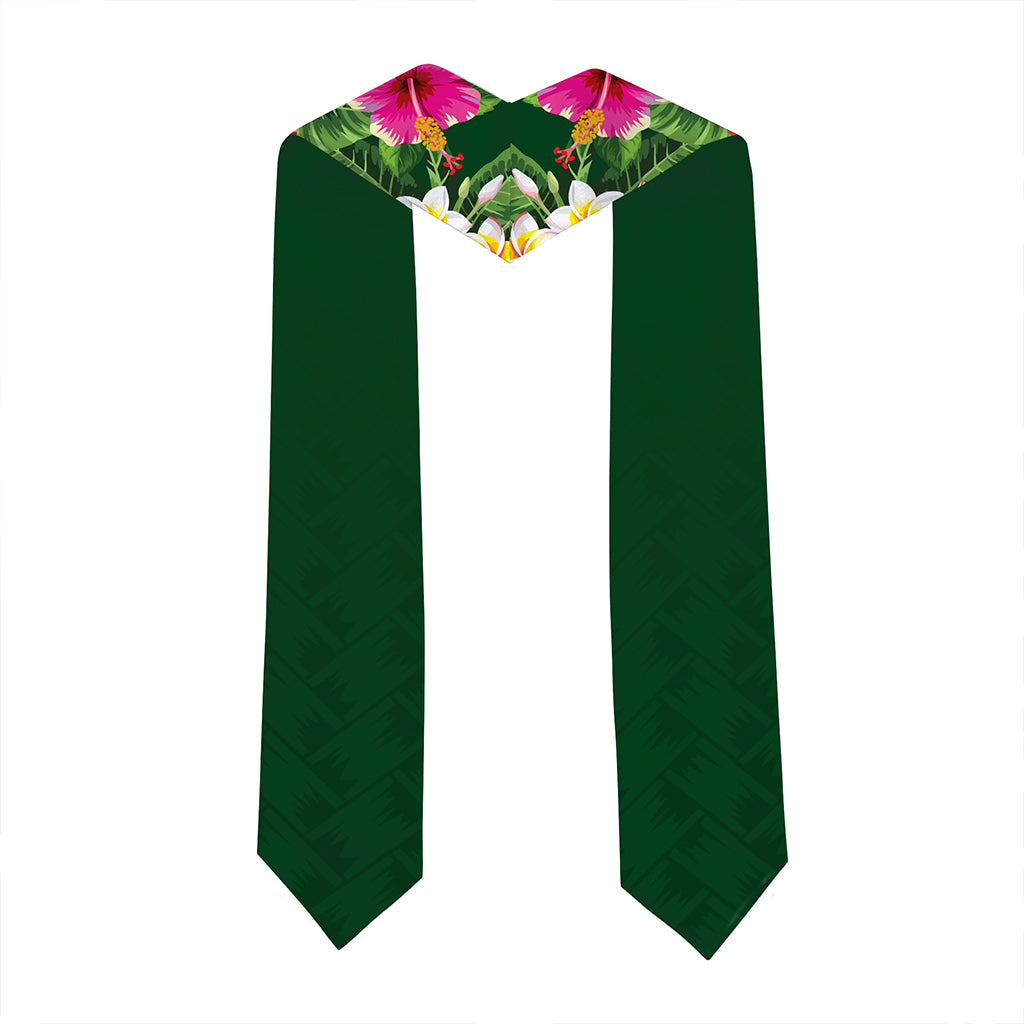 Hawaii Graduation Stole Custom Molokaʻi High School Class 2026 Tropical Hibiscus Island Style