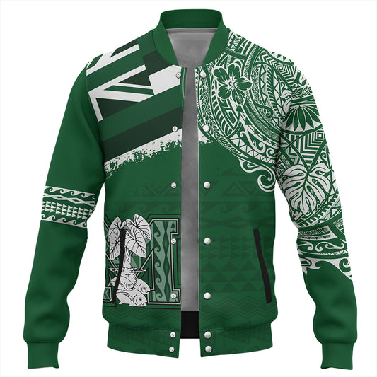 Hawaii Baseball Jacket Molokaʻi High School With Crest Style