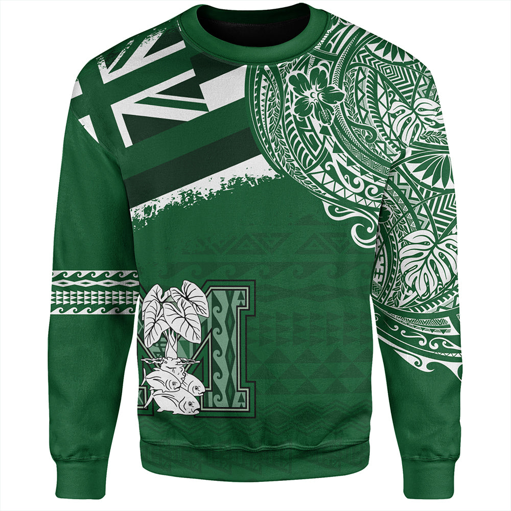 Hawaii Sweatshirt Molokaʻi High School With Crest Style