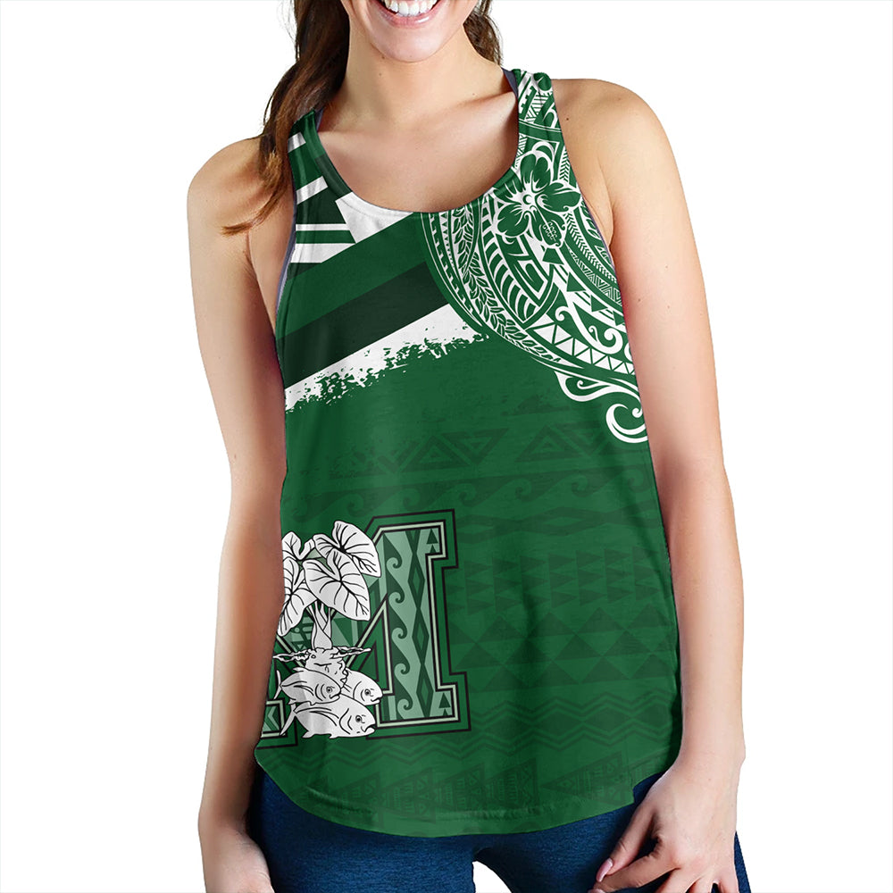 Hawaii Women Tank Molokai High School With Crest Style