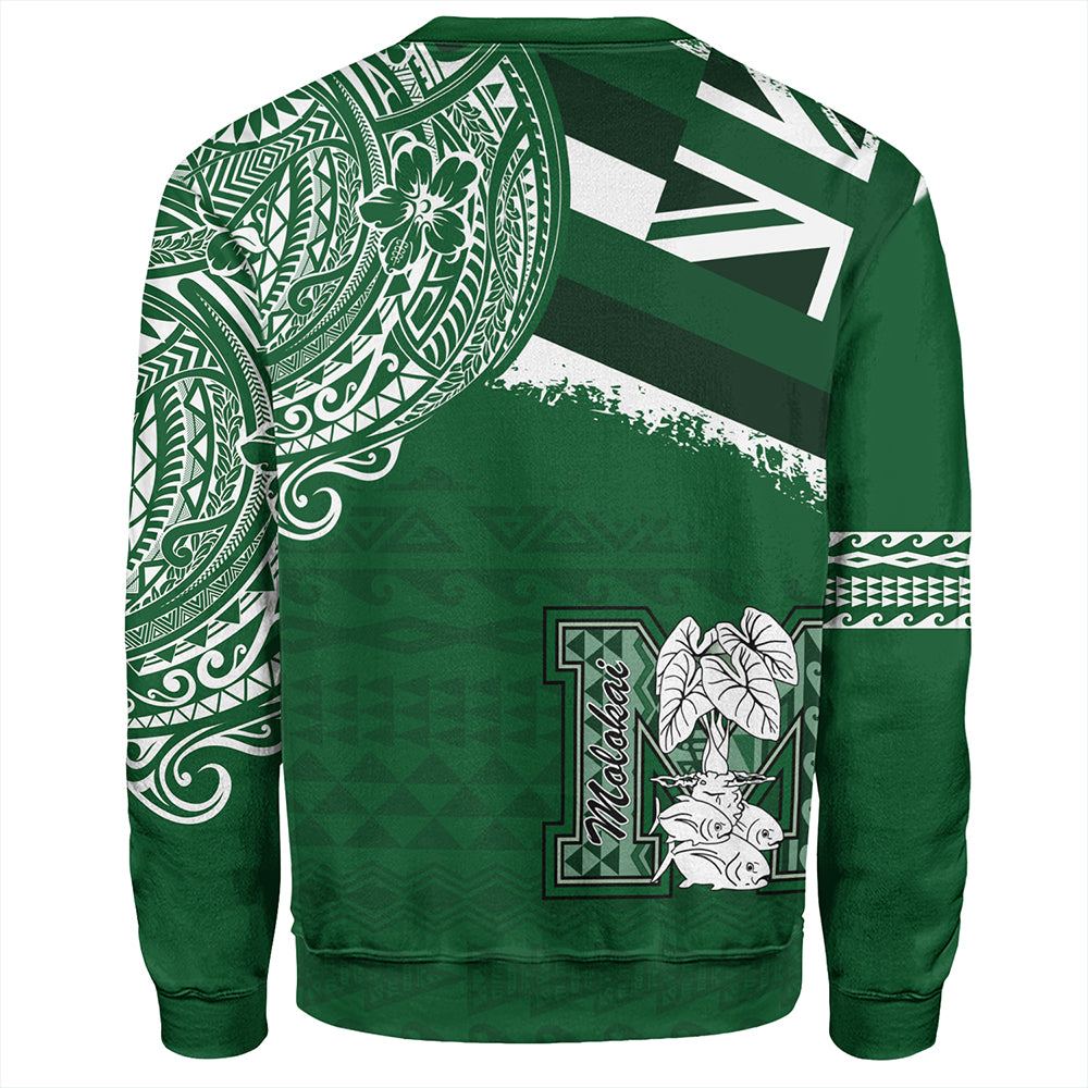 Hawaii Sweatshirt Molokaʻi High School With Crest Style